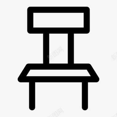 椅子坐着等候椅图标图标