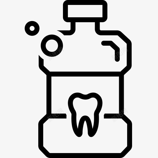 漱口防腐剂清洁图标svg_新图网 https://ixintu.com 清洁 漱口 牙齿 防腐剂