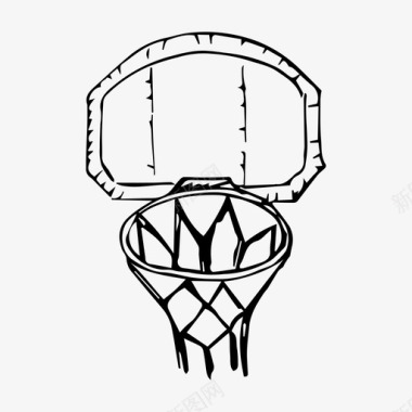 篮球篮运动图标图标