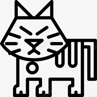 猫动物9直系图标图标