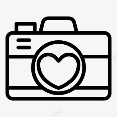相机图像爱情图标图标