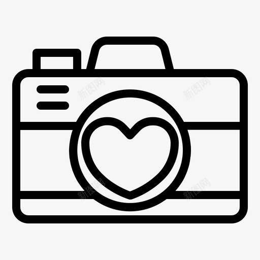 相机图像爱情图标svg_新图网 https://ixintu.com 图像 图片 情人节 爱情 相机