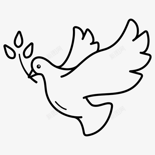 和平鸽自由希望图标svg_新图网 https://ixintu.com 和平 和平日 和平鸽 希望 自由 象征