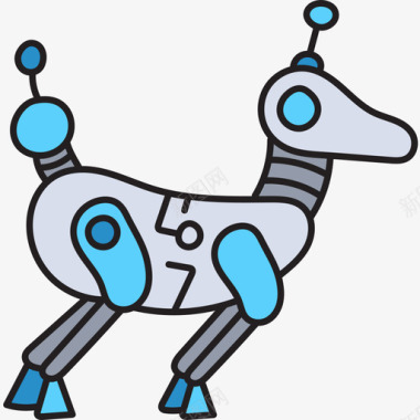 狗机器人31彩色图标图标