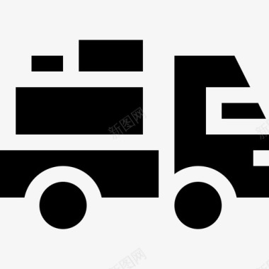 运输卡车车辆和运输工具5辆已装满图标图标
