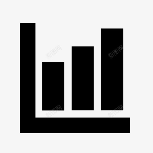 指标上升条形图业务图标svg_新图网 https://ixintu.com 业务 指标上升 条形图 统计