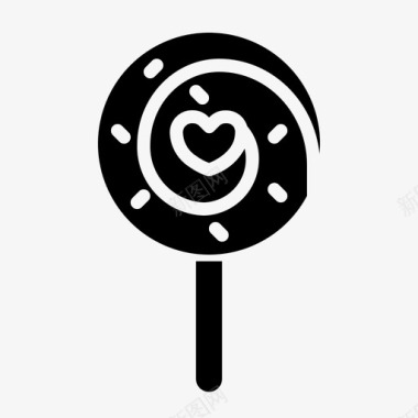 糖果棒棒糖爱情图标图标