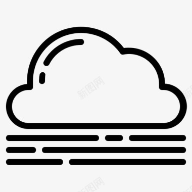 云雾天气图标图标