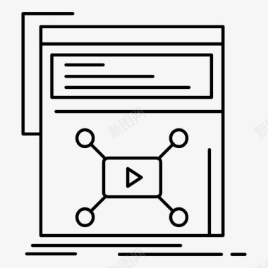 视频营销网页网络图标图标
