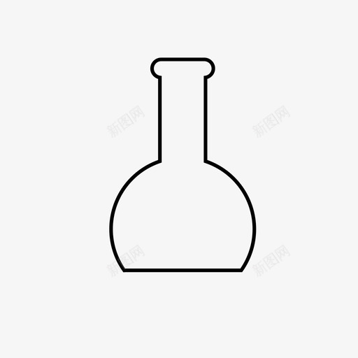 平圆瓶玻璃器皿实验室仪器图标svg_新图网 https://ixintu.com 实验室仪器 平圆瓶 玻璃器皿 科学仪器