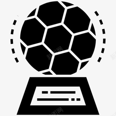 足球奖杯足球锦标赛足球冠军图标图标
