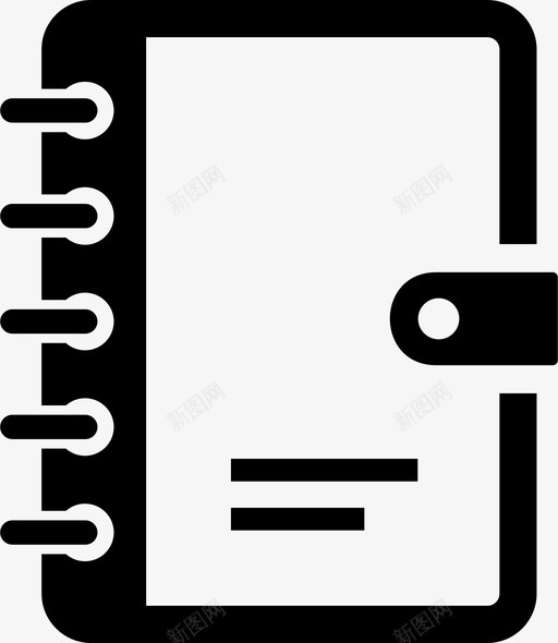 登记簿地址簿图标svg_新图网 https://ixintu.com 地址 登记簿 笔记本 簿 记录