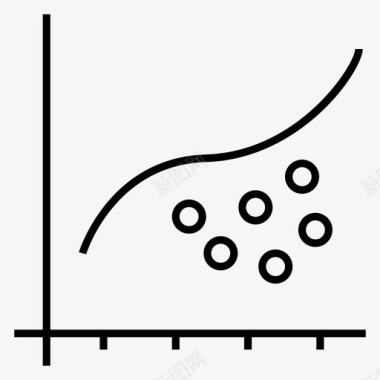 散点图数据统计图标图标