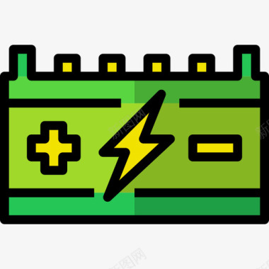 电池生态103线性颜色图标图标
