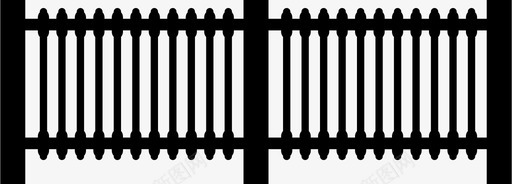 旧铁路棚护栏铁路护栏图标图标
