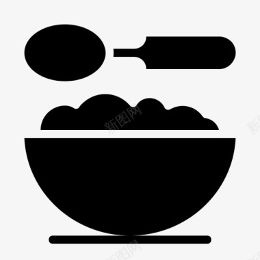 饭碗烹饪吃图标图标