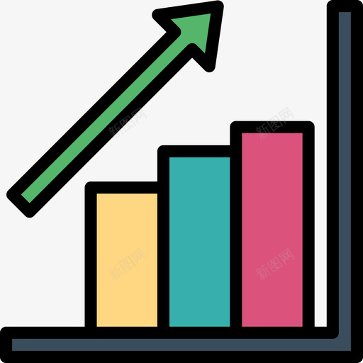 利润业务3线性颜色图标svg_新图网 https://ixintu.com 业务3 利润 线性颜色