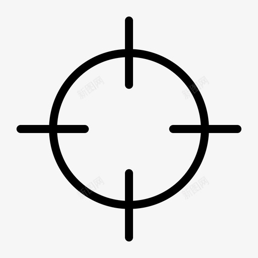 目标焦点指针图标svg_新图网 https://ixintu.com 基本设计3 指针 焦点 目标 范围