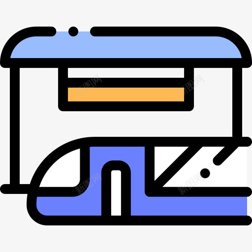 火车站火车站2线颜色图标svg_新图网 https://ixintu.com 火车站 火车站2 线颜色