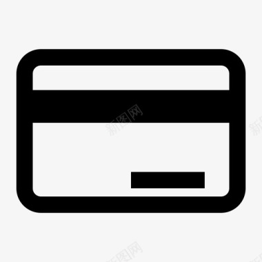 信用卡电子商务销售图标图标