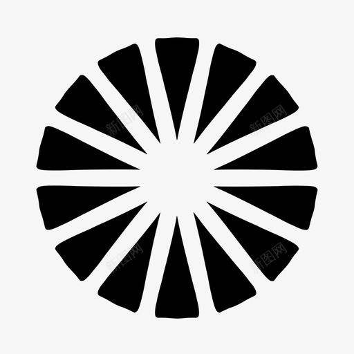 抽象花圆形创意图标svg_新图网 https://ixintu.com 创意设计 图案 圆形 抽象花 抽象花套 曼陀罗 装饰花
