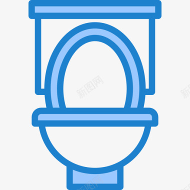 卫生间水管工4蓝色图标图标