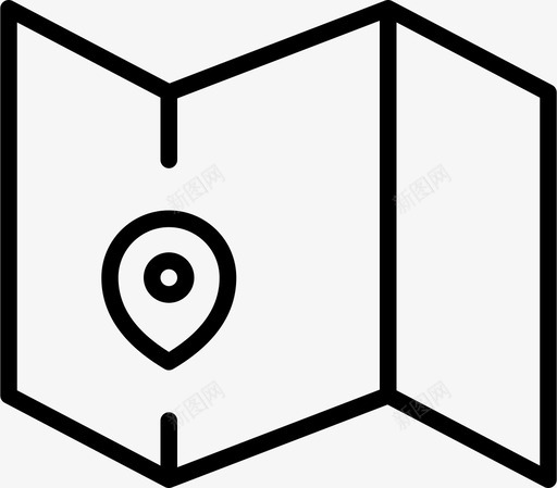 地图实时位置图标svg_新图网 https://ixintu.com pin 位置 地图 实时 旅程单薄