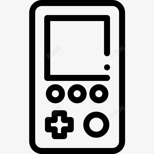 Gameboy游戏57线性图标svg_新图网 https://ixintu.com Gameboy 游戏57 线性