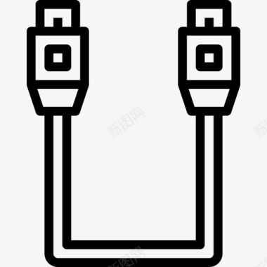 电缆五金件13线性图标图标