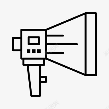 公告数字扬声器图标图标