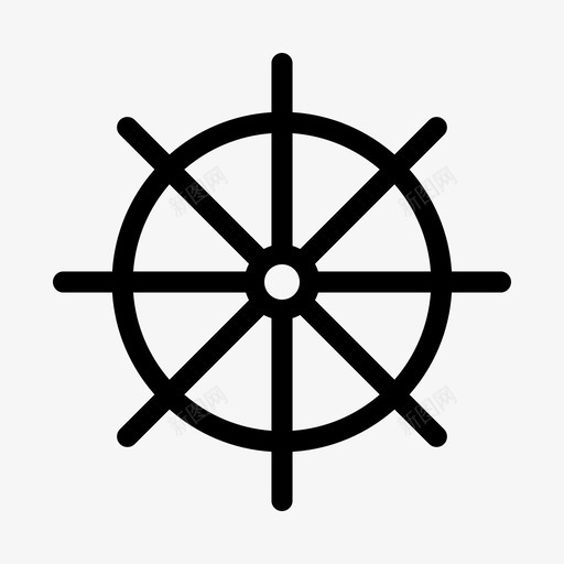 轮船长航海员图标svg_新图网 https://ixintu.com 航海员 舵 船长 轮 领航员