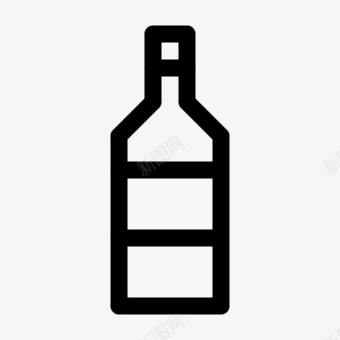 酒瓶酒类饮料图标图标