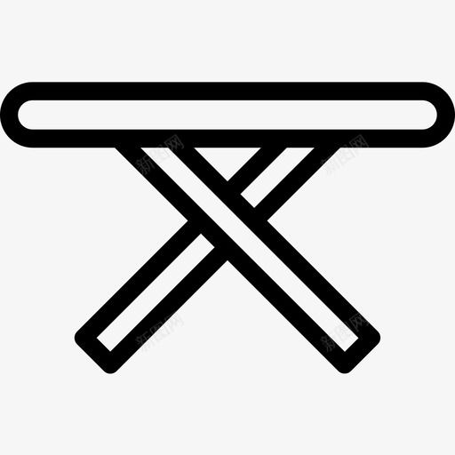 铁桌子家具89直线型图标svg_新图网 https://ixintu.com 家具89 直线型 铁桌子
