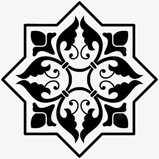 装饰边框经典框架图标svg_新图网 https://ixintu.com 不同风格的设计元素矢量图标 刺绣设计 经典框架 装饰元素 装饰设计 边框设计