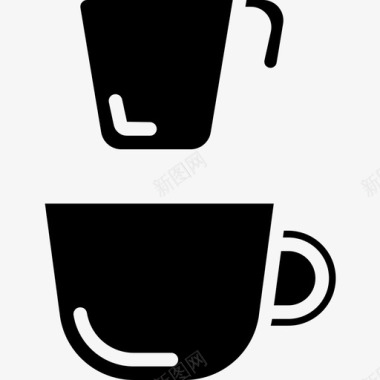 咖啡杯咖啡店75满杯图标图标