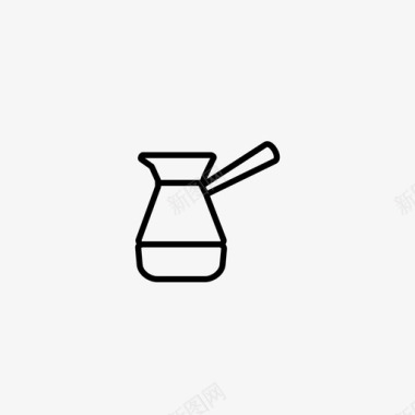 土耳其咖啡壶冲泡茶壶图标图标