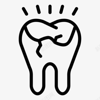 断牙护理牙科图标图标