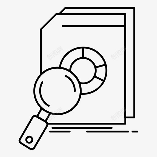 分析数据财务图标svg_新图网 https://ixintu.com 分析 市场 广告宣传和创意过程 数据 研究 财务