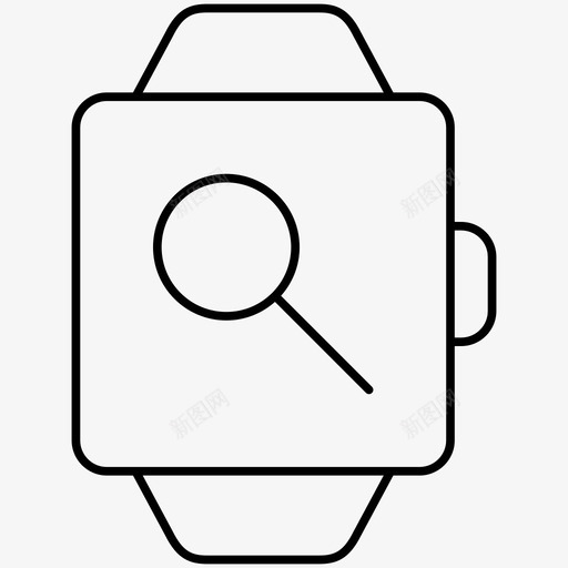 搜索搜索放大镜智能手表图标svg_新图网 https://ixintu.com 搜索 搜索放大镜 智能手表 智能手表轮廓图标