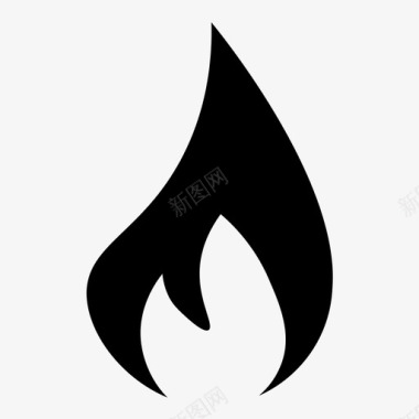 火篝火火焰图标图标