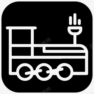 火车汽车发动机图标图标
