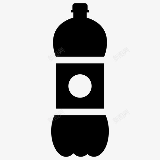 水瓶一次性瓶蒸馏水图标svg_新图网 https://ixintu.com 一次性瓶 包装一次性餐具字形图标 水容器 水瓶 矿泉水 蒸馏水