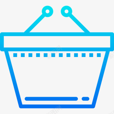购物篮购物和电子商务4梯度图标图标