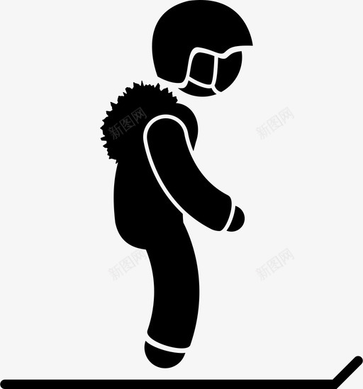 滑雪初级水平儿童学习图标svg_新图网 https://ixintu.com 儿童 冬季运动 学习 新手 滑雪初级水平