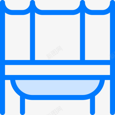 蹦床体操2蓝色图标图标