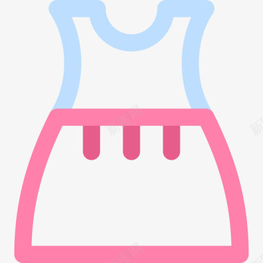 连衣裙美女49线性颜色图标图标