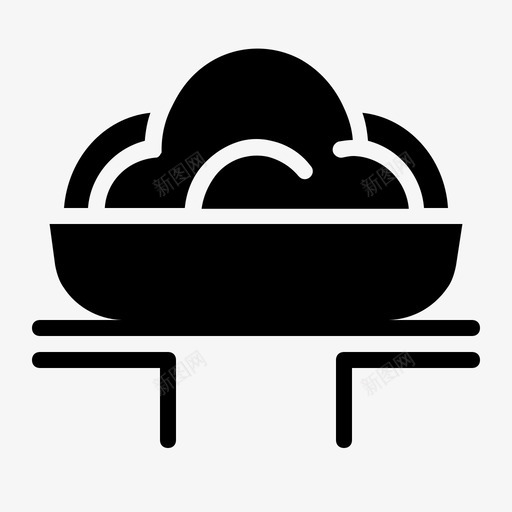 米饭碗烹饪图标svg_新图网 https://ixintu.com 吃 烹饪 碗 米饭