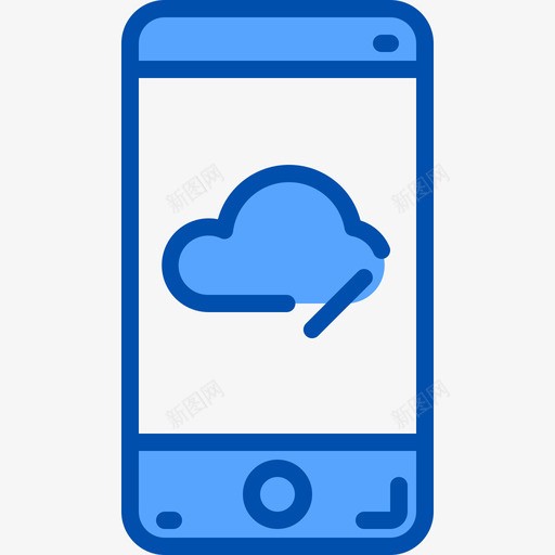 气象移动应用程序3蓝色图标svg_新图网 https://ixintu.com 气象 移动应用程序3 蓝色