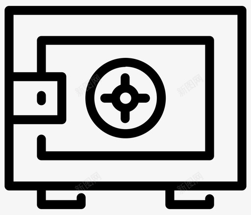 保险箱储蓄保险库图标svg_新图网 https://ixintu.com 保险库 保险箱 储蓄 财富 货币和银行