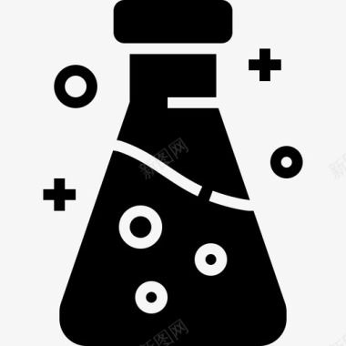 锥形瓶化学教育图标图标